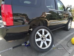 suv spare tire under rear bumper